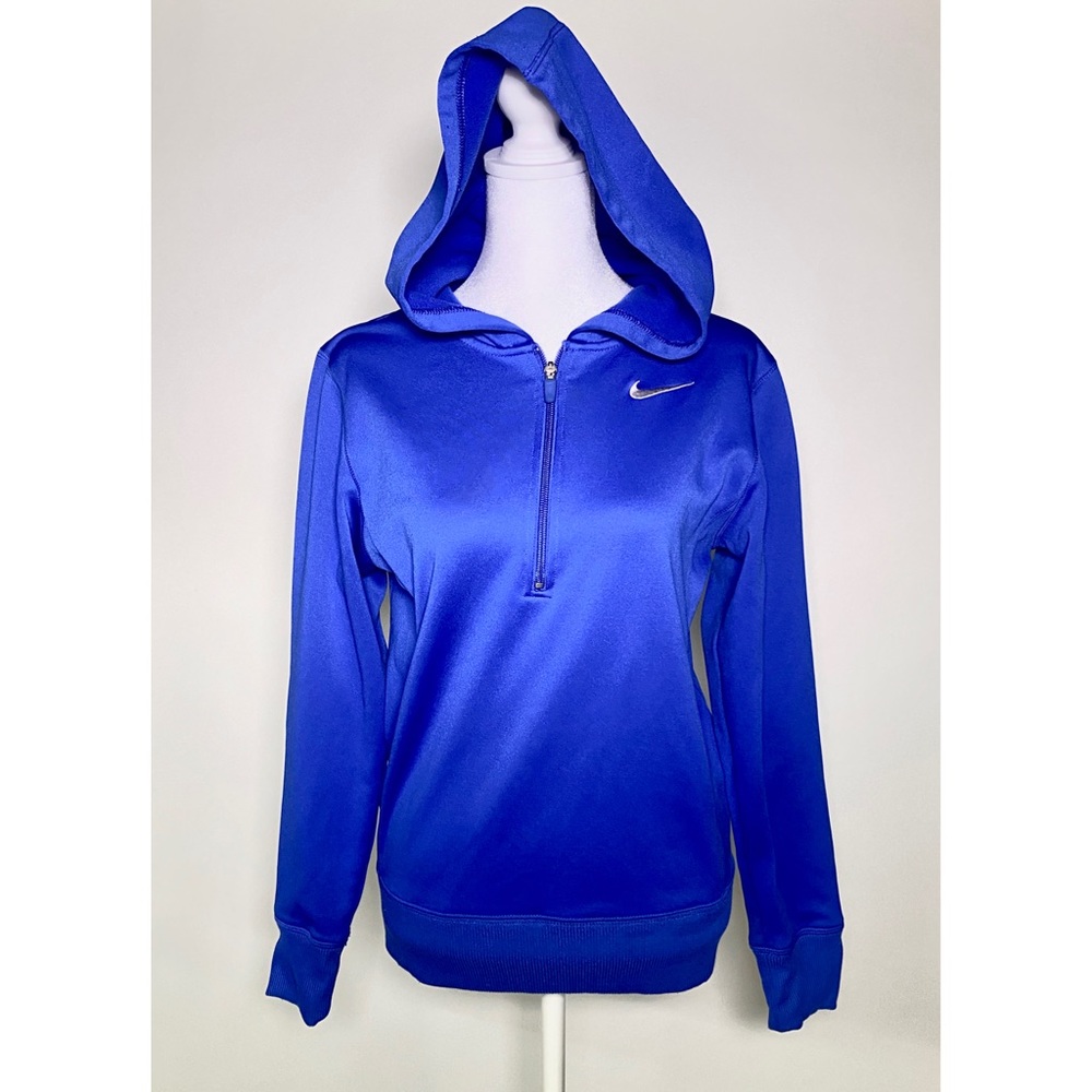 Nike Women’s Half Zip Blue Hoodie Sweatshirt Size Extra Small